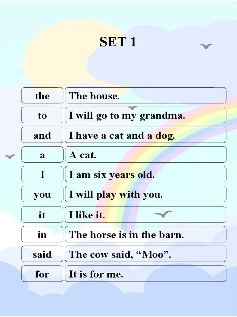 Sight Word Assessment | PDF