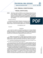 Boletín Oficial Del Estado: Tribunal Constitucional