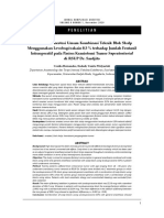 Efektivitas Anestesi Umum Kombinasi Teknik Blok Skalp Menggunakan Levobupivakain 0,5 % terhadap Jumlah Fentanil Intraoperatif pada Pasien Kraniotomi Tumor Supratentorial di RSUP Dr. Sardjito