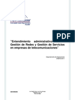 Entendimiento Administrativo de La Gestión de Redes y Gestión de Servicios en Empresas de Telecomunicaciones