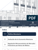 La Economía Mexicana: Inflación estable y política monetaria contracíclica