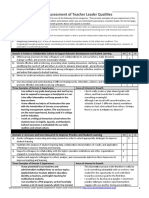 Self-Assessment of Teacher Leader Qualities