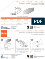 EZ Path Series 44+ Fire-Rated Pathway Grid Splice Plate Installation Sheet