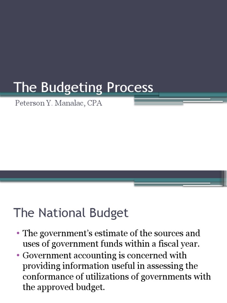 02 The Budgeting Process | PDF | Budget | United States House Of ...