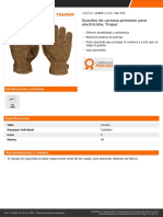 Guantes de Carnaza Premium para Electricista, Truper