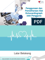 Penggunaan Dan Pemeliharaan Alat Echocardiograph Oleh Pengguna (User)