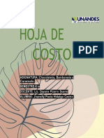 Hoja de Costo