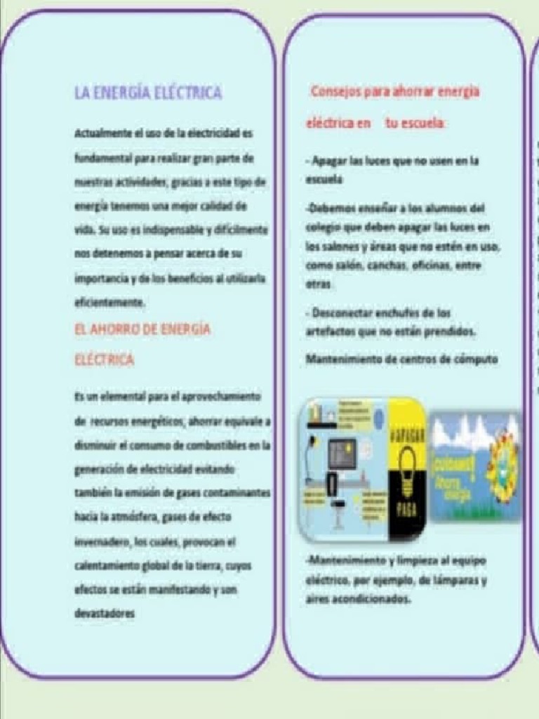 Act. 3 Triptico | PDF | Uso eficiente de energía | Tecnología Ambiental
