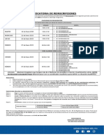 CONVOCATORIA DE REINSCRIPCIONES 23-2 Cuatrimestral