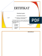 Sertifikat Microsoft Office 2017