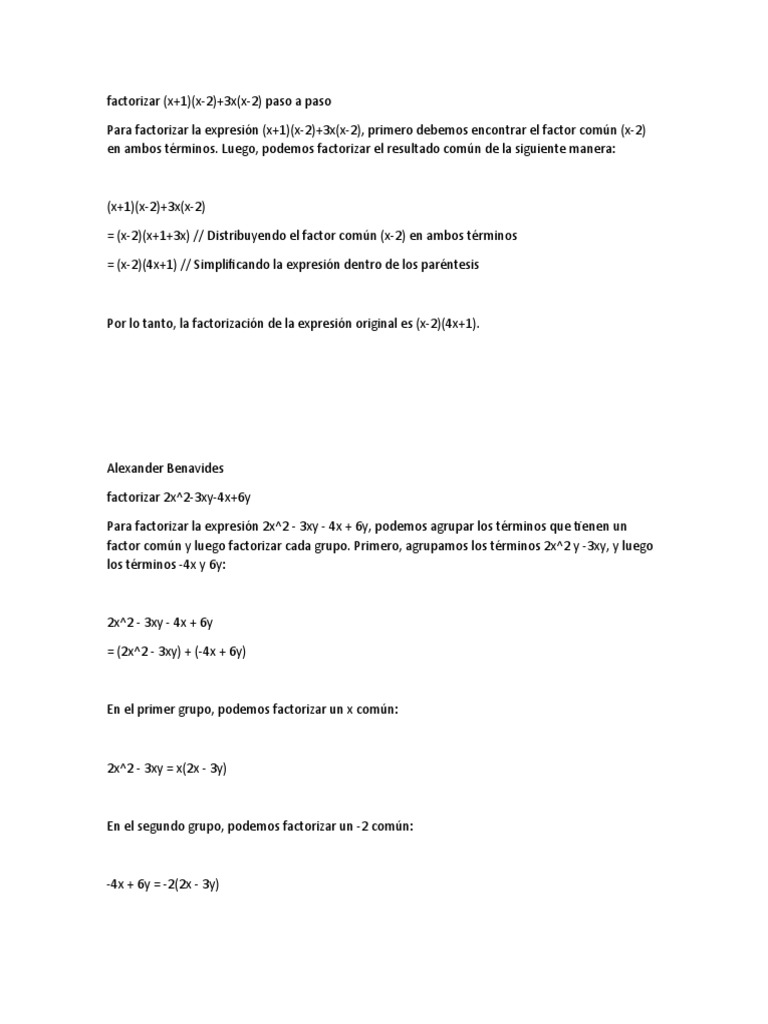 factorizar-pdf-factorizaci-n-lgebra