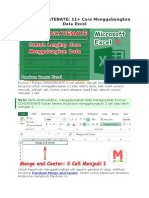 Rumus CONCATENATE 11 Cara Menggabungkan Data Excel