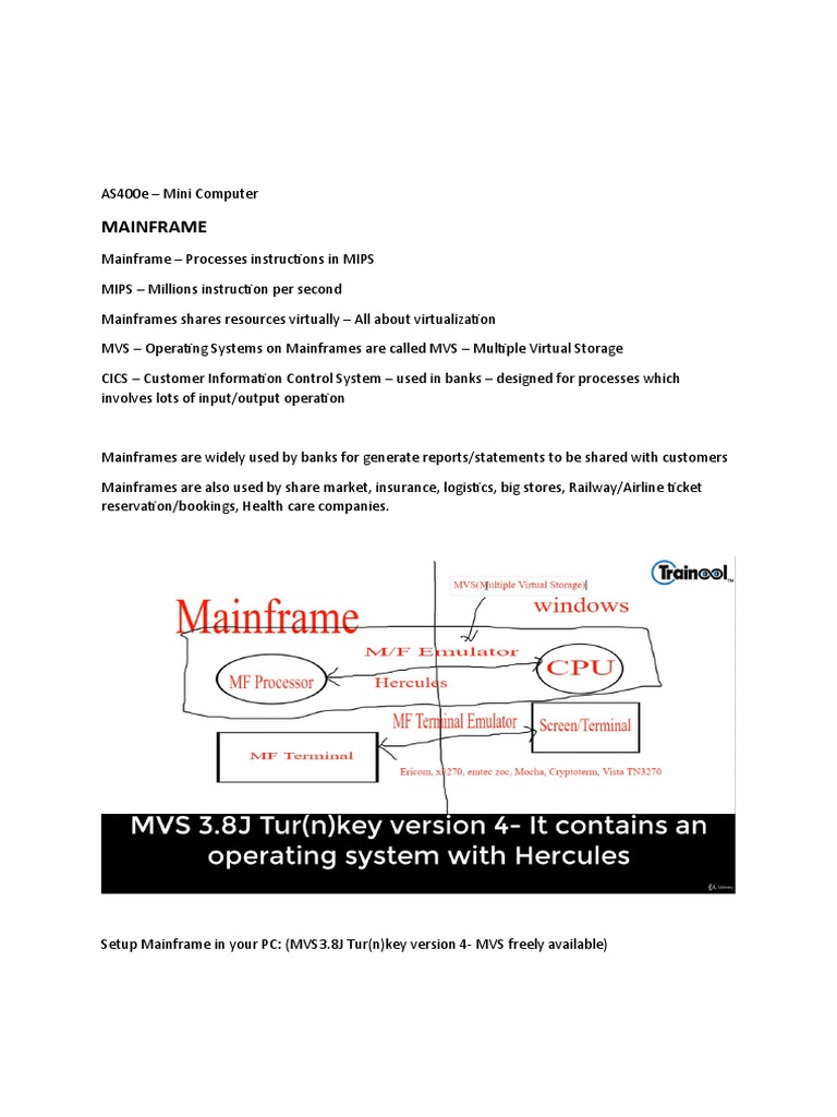 Mainframe Basics | Download Free PDF | Computing | Office Equipment