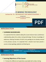 Lecture 15 - Blasting Technology For Surface Mining - I