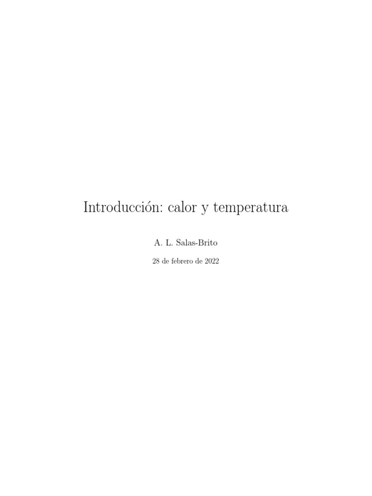 Calor y Temperatura | PDF | Temperatura | Calor