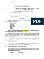 Memorandum of Agreement - Carnapping Settlement