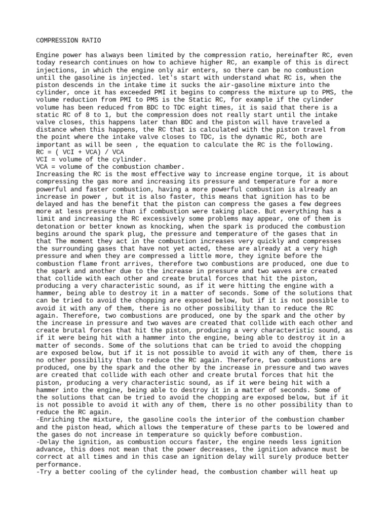 Understanding Compression Ratio: Factors that Impact Engine Performance