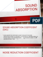 Acoustics and Lighting (Sound Absorptions)
