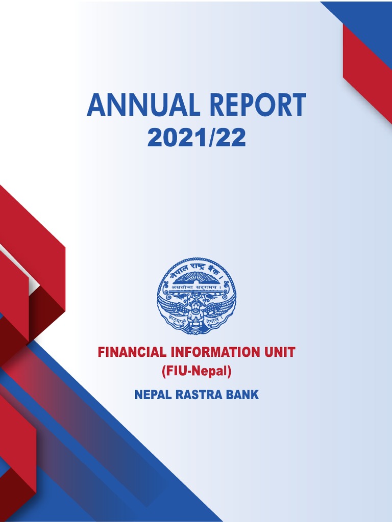 FIU-Nepal 2021/22 Annual Report | PDF | Finance & Money Management