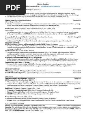 Cv sample