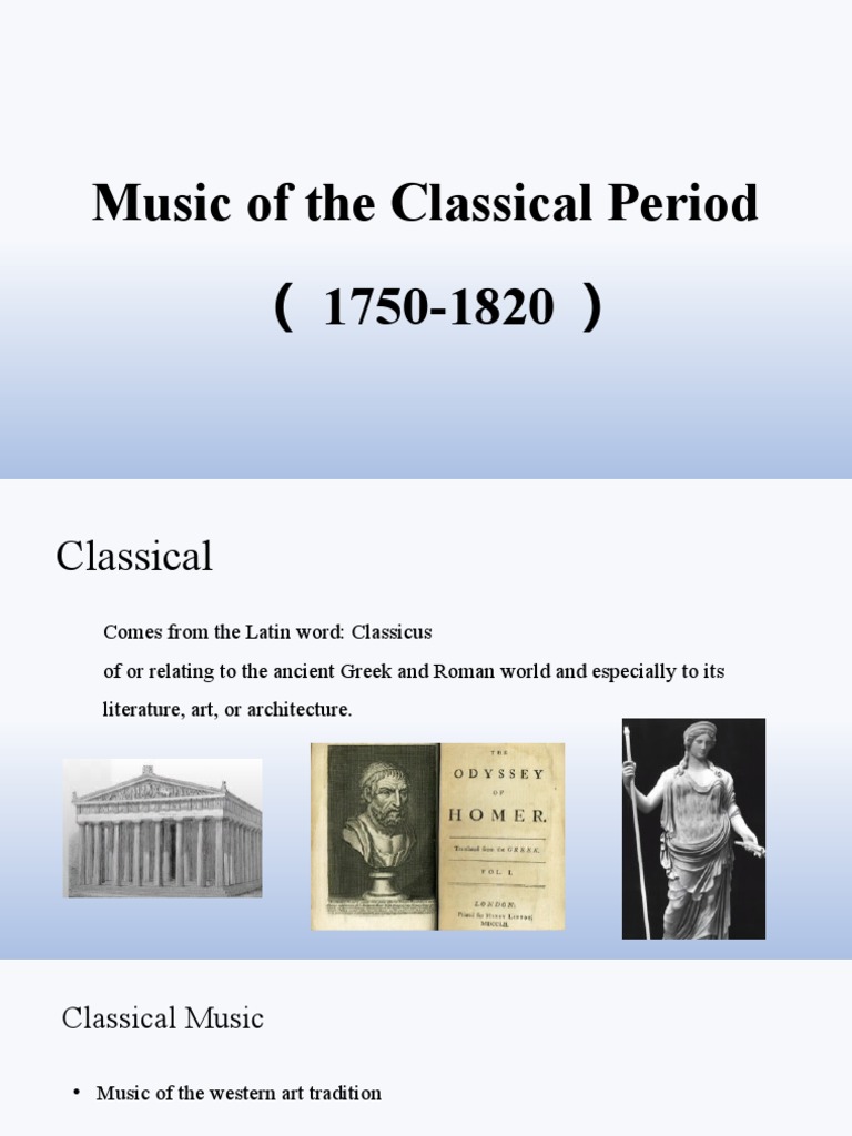 Classical Music PDF Classical Period (Music) Classical Music