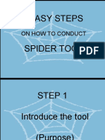 How To Conduct The Spider Tool