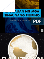 Kaugalian NG Mga Sinaunang Pilipino