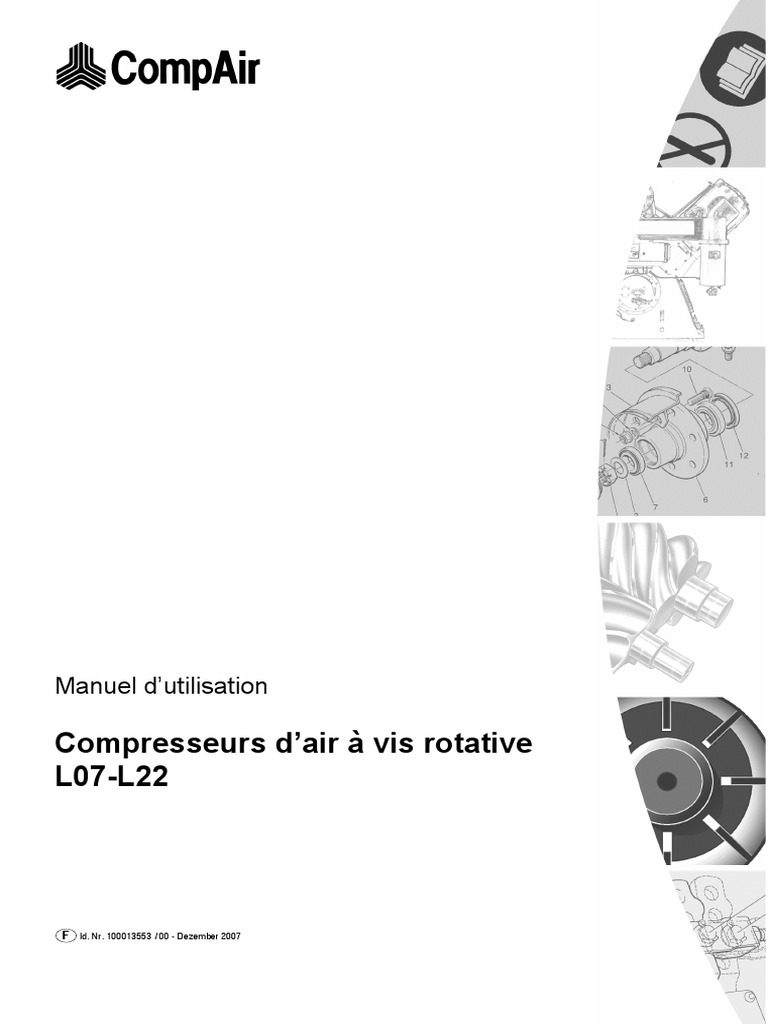 Manuel Compresseurs CompAir L07-L22 | PDF | Sécurité | Prophylaxie