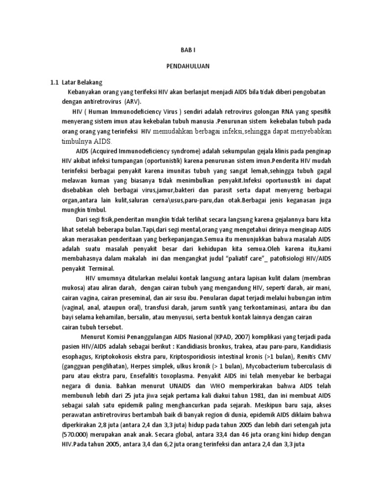 Askep Santy HIV AIDS (Paliatif Care) | PDF