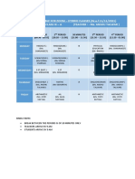 Timetable for Class IX hybrid classes