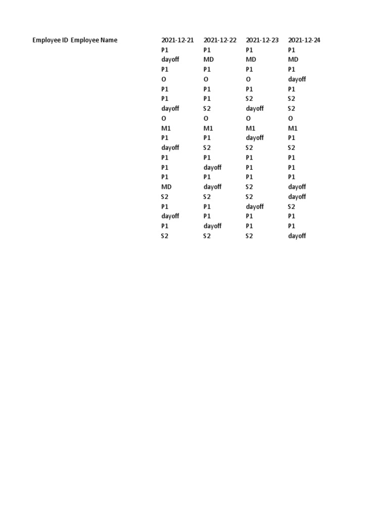 Jadwal Housekeeping | PDF