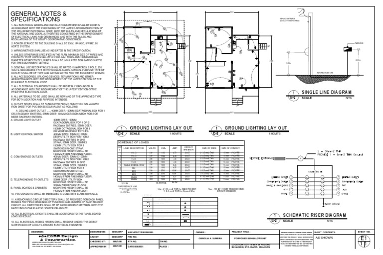 General Notes & Specifications: Schematic Riser Diagram | PDF