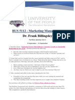 BUS 5112 - Marketing Management-Portfolio Activity Unit 2