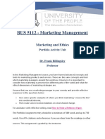 BUS 5112 - Marketing Management-Portfolio Activity Unit 7