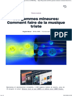 Les Gammes Mineures - Comment Faire de La Musique Triste - LANDR Blog