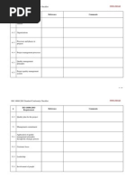 CheckList ISO10006 Standard