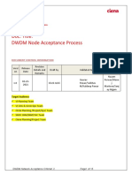 DWDM Node Acceptance Process