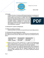 Industrial Attachment Guidelines