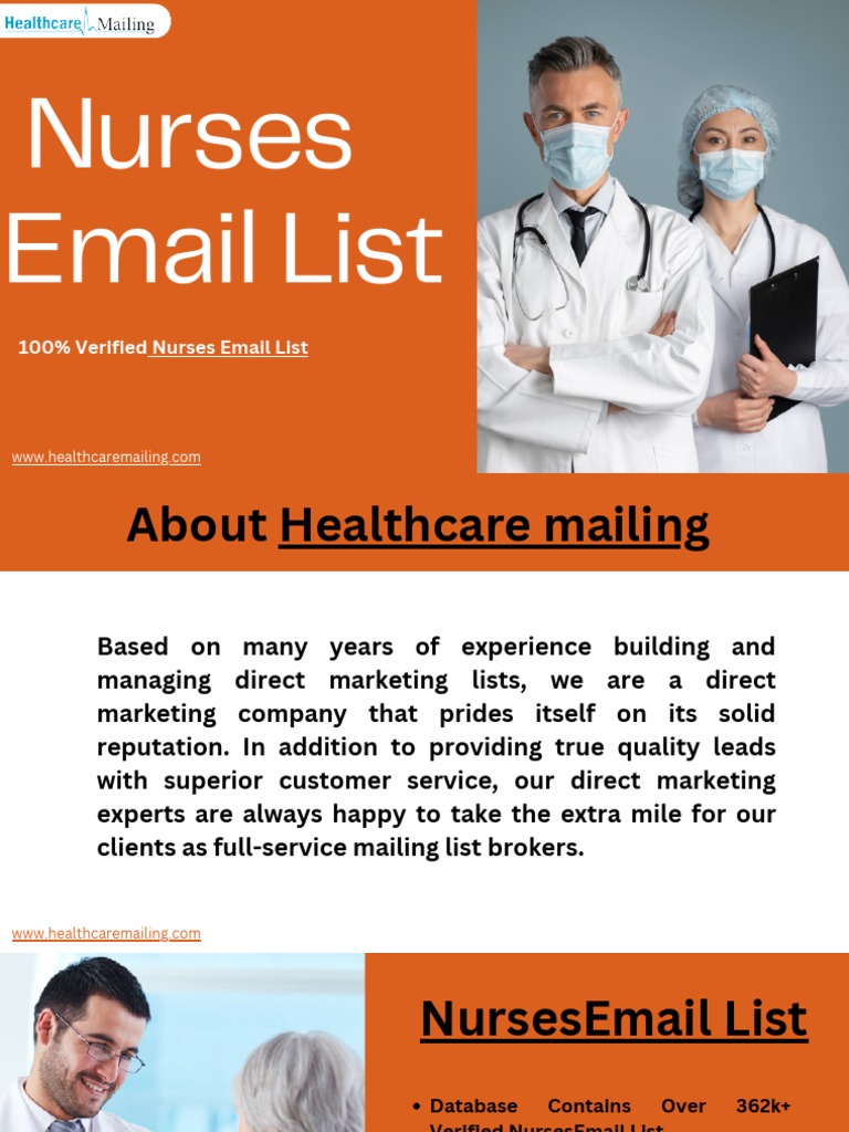 Verified Nurses Email List for Marketing | PDF