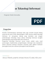 Pengenalan Teknologi Informasi