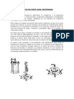 Ensayo de Corte Axial Incofinado