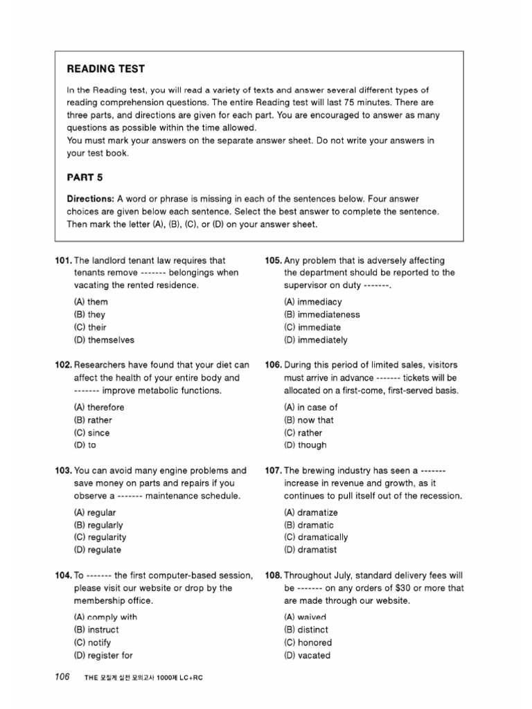Part 5 - Test 3 | PDF