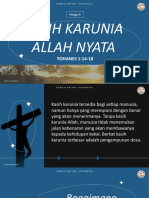 Minggu IV Kasih Karunia Allah Nyata