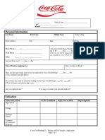 CocaCola Application Form