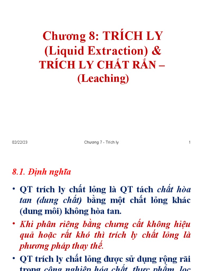 Bài 7 Trích Ly | PDF