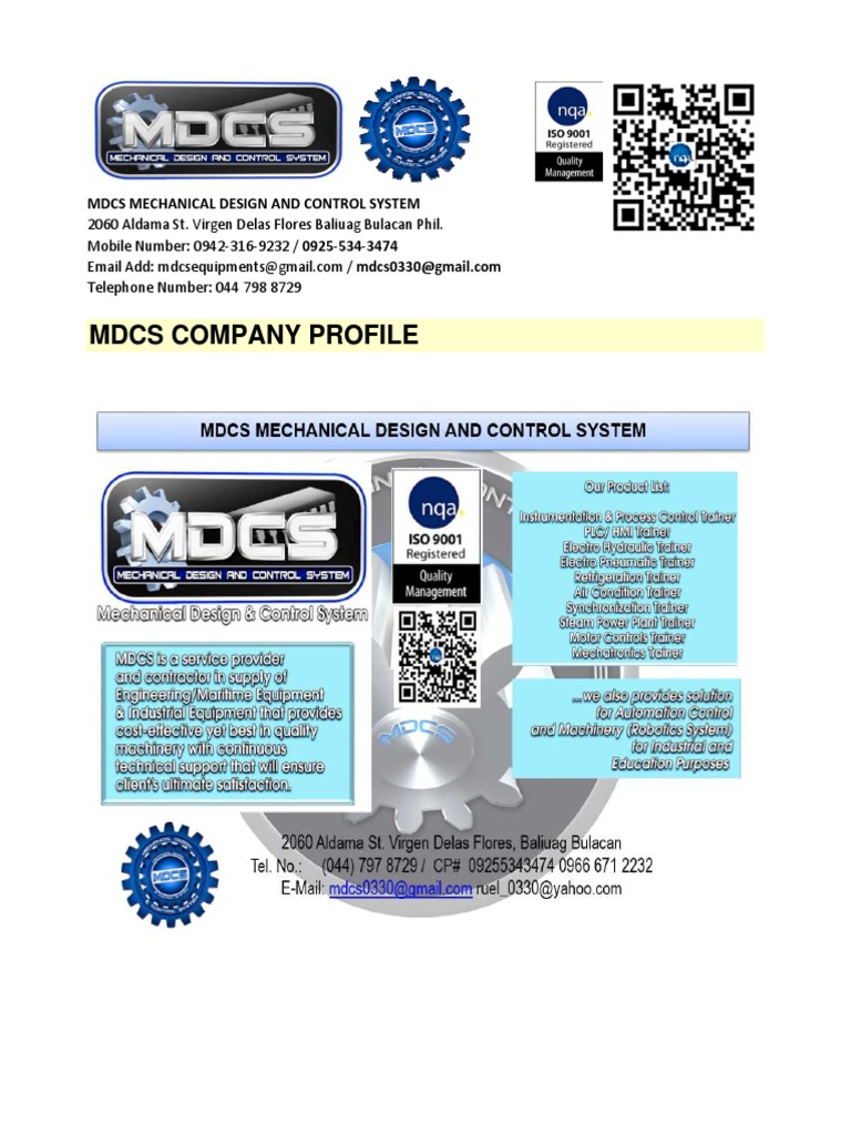 MDCS Mechanical Design Overview | PDF | Technology & Engineering