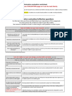 Evaluation Worksheet