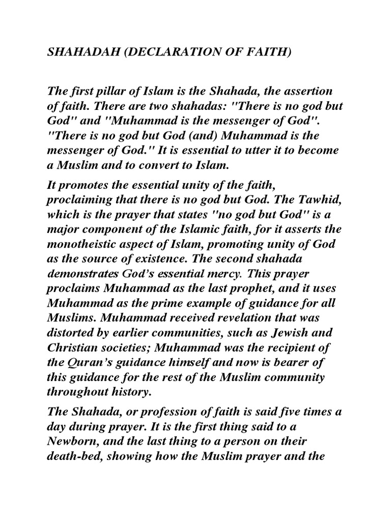 Pillars of Islam PDF Ramadan Semitic Words And Phrases