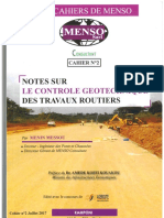 Controle Geotechnique Des Travaux Routier