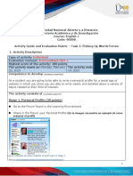Activity Guide and Evaluation Rubric - Unit 1 - Task 2 - Picking Up Word Forum